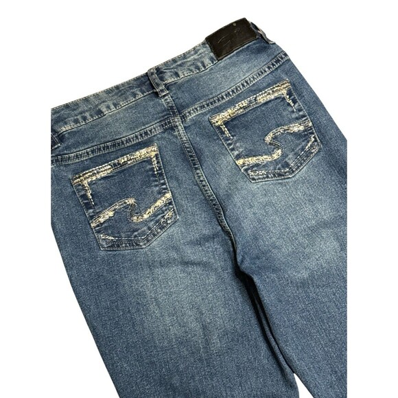 Silver Jeans Co. Cara Adjustable Waist Bootcut Girls Jeans Size 14 Logo Western - Picture 6 of 6